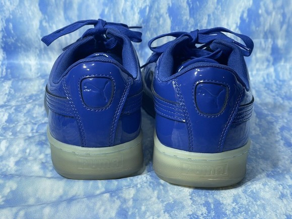 Puma Basket Patent Ice Fade (Men’s Size 13) Athletic Casual Sneaker Shoe Blue - Picture 8 of 8